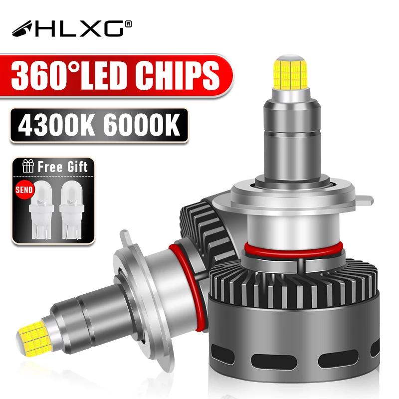 HLXG 360 H7 LED ĵ 4300K H11 9005 9006 HB3 HB4 9012 H8 D2S D4S ͺ LED ڵ Ʈ  ڵ Ȱ  6000K